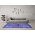 thumbnail image 3 of Ahgly Company Indoor Rectangle Medallion Blue Traditional Area Rugs, 8' x 12', 3 of 4