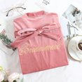 thumbnail image 2 of Coofit Wedding Bathrobe Adjustable Breathable Letter Bride Bath Robe Bridal Loungewear, 2 of 10