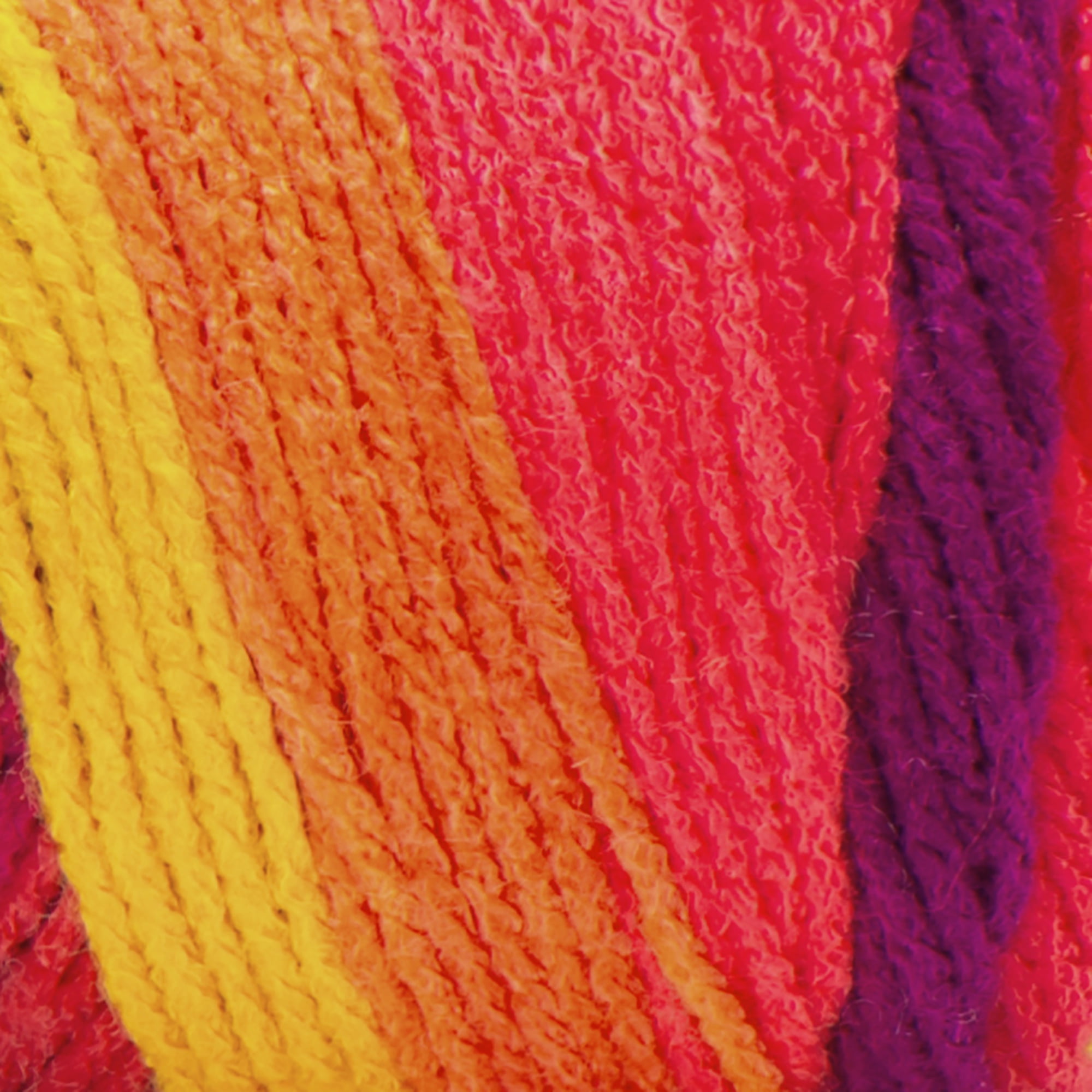 Red Heart® Super Saver™ #4 Worsted Acrylic Yarn, Fruity stripe 5oz/142g 236yd