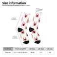 thumbnail image 2 of KLL Spiders Insects Print Cool Socks Men's Women's Crew Socks Funny Crazy Novelty Stockings, 2 of 6