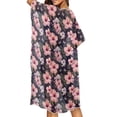 thumbnail image 4 of HELLHERO Hibiscus Flower Pattern Swimwear Coverup Loose Polyester Ultimate Elegant Bathing Suit Cover Up, 4 of 6