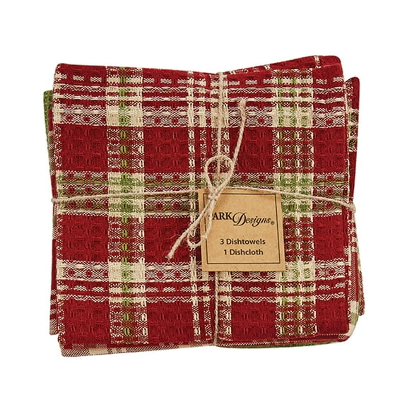 Park Designs Holly Berry Dishtowel Set - Red