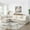 Off White, variant on MODERNLUXE 125" Modular Sectional Sofa with Movable Ottoman,L-Shaped 6 Seat Comfy Cloud Couch with Deep Seat and Throw Pillow, Oversized Chenille Sofa,Convertible U Shaped Couch for Living Room
