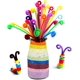 thumbnail image 5 of Limpiadores de pipas para manualidades, 100 unidades de varillas de chenilla de 6 mm x 30 cm, flexibles y flexibles, ideales para esculpir y manualidades infantiles (100 unidades, blancas), 5 of 5