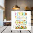 thumbnail image 2 of Retirement Gifts for Women, Retirement Gifts for Grandma, Woman, Mom, Coworker,Retired Under New Management See Grandkids For Details Wood Box Sign5"x5", 2 of 6