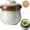 White, variant on Vintage Ceramic Egg Steaming Cups with Lids Set, Multipurpose Cookware for Steaming Eggs/Soup/Pudding, Tableware for Home Kitchen