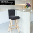 thumbnail image 2 of PiccoCasa Stretch Bar Stool Covers for Counter Height Side Chair Slipcovers Slategray 1, 2 of 7