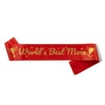 thumbnail image 1 of Happy Mother's Day World's Best Mom Sash [Bag] [Red+B], 1 of 1