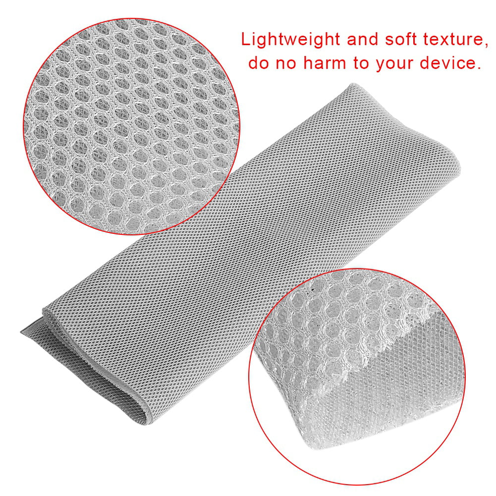 Black Fabric 1.4m x 0.5m Dustproof Protective Cloth Cover Stereo Audio Speaker Mesh Grill Cloth 