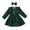 q#75Green135, variant on MEZZALL Kids Dresses Long Sleeve Corduroy Pinafore Dress And Headband For Baby Toddler Girls Ruffled Outfit With Snap Buttons Party Wear Cute Christmas O-Neck Sundress