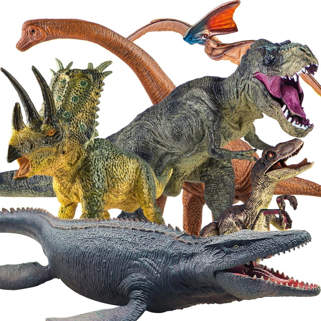 Set de juguetes con forma de dinosaurio Lavesom, 6 unidades, jumbo, realistas, para niños de 3 a 7 años Lavesom Lavesom