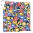 thumbnail image 2 of DouZhe Funny Cute Monsters Cartoon Pattern Shower Curtain, Waterproof Bath Curtains for Bathroom Decorations, 72 x 72 inches, 2 of 7