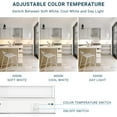 thumbnail image 3 of PARMIDA LED Swivel Under Cabinet Lighting, Hardwired or Plug-in Installation, 16 Inch, 10W, 3CCT Color Selectable - 3000/4000K/5000K, Rotatable Lens, Dimmable, Linkable, ETL & Energy Star, 120V, 600LM, 3 of 4