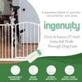 thumbnail image 6 of Ingenuity Ozzy & Kazoo Deluxe Extra Wide Walk - Through Arch Dog Gate, 6 of 7