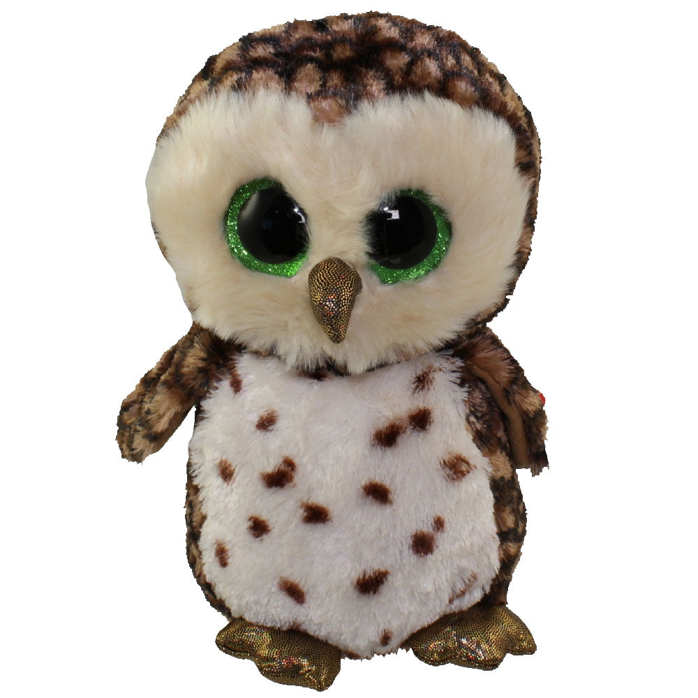 Ty Beanie Boos 6" YAGO the Owl Stuffed Animal Plush Toy w/ Heart Tags MWMT's