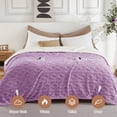 thumbnail image 2 of EastVita Washable Fast Heating Throw Blanket - Thick Tufted Sherpa Electric Blanket Throw with 10 Heating Levels and 10 Time Settings ETL Certified, 2 of 8