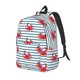 thumbnail image 1 of Disketp Cute Red Crabs With Nautical Mochila de Lona Estampada, Mochila Escolar de Viaje Ligera para Estudiantes y Portátil-Small, 1 of 5