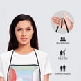 thumbnail image 2 of Bingfone Cute Elephant for Tie-up Apron, Unisex Waterproof and Stain-Resistant Bib Apron for Kitchen Garden Painting, 2 of 7