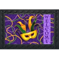 Briarwood Lane Mardi Gras Holiday Doormat