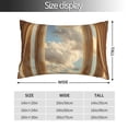 thumbnail image 2 of KLL Golden Drapes Pillars Clouds Pillow Covers Envelope Closure,Super Soft and Cozy Fuzzy Fleece Pillow Case Cover, 2 of 5