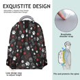 thumbnail image 5 of Paw Prints and Bones Backpack for School,Cute School Bag,Schoolbag with Adjustable Shoulder Straps & Padded Back,15.3"x11"x7.1"., 5 of 6