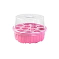 thumbnail image 2 of Trousse de Départ, Plateau de Semis Respirant à 13 Trous Couvert, Ventilation Réglable Dôme d'Humidité Transparent Boîte de Culture Réutilisable, Rose, 2 of 6