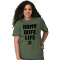 thumbnail image 5 of US Army Wife Life Military Logo Women's Graphic T Shirt Tees Brisco Brands S, 5 of 6