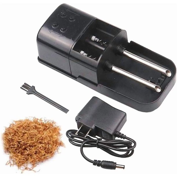 Máquina inyectora de cigarrillos eléctrica, mini máquina para liar cigarrillos y llenarlos, ideal como regalo de cumpleaños para padres y maestros, color rojo.