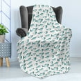 thumbnail image 4 of Koi Fish Soft Flannel Fleece Throw Blanket, Regular Different Sized Japanese Koi Fish Patterns Ocean Marine Underwater Theme, Cozy Plush for Indoor and Outdoor Use, 50" x 60", Teal, by Ambesonne, 4 of 5