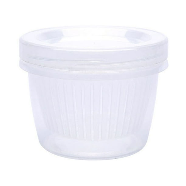 Naiovety Caja de almacenamiento de alimentos frescos de plástico de doble capa, sellado para alimentos de frutas, recipiente reutilizable para Organizadores de utensilios de cocina
