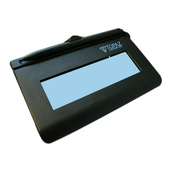Topaz SigLite LCD 1X5 T-LBK460-B-R - Signature terminal w/ LCD display - 4.4 x 1.3 in - wired - serial