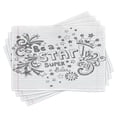 thumbnail image 1 of Ambesonne Teen Room Place Mats Set of 4, Be Super Star Phrase, Standard Size, Grey White, 1 of 6