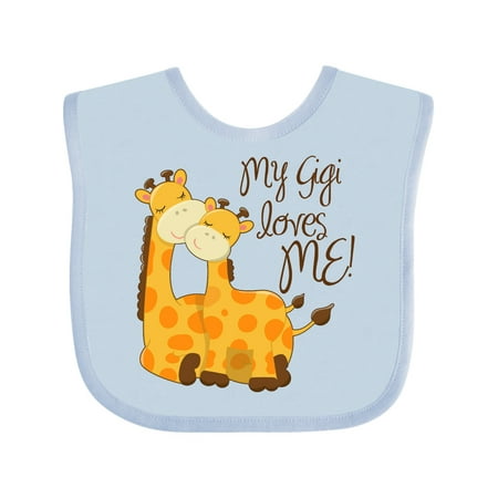 

Inktastic My Gigi Loves Me! Gift Baby Boy or Baby Girl Bib