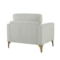 thumbnail image 6 of Studio Living Mayfield Modern Arm Chair, Ivory Woven Fabric, 6 of 8