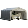 Shelterlogic Garage-in-a-Box Compact 12' x 16' x 8' Peak Style Garage, Gray