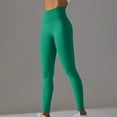 thumbnail image 2 of YUGYXL Women's High Waist Yoga Pants Seamless Daily Sport Leggings Going Out Tummy Control Workout Pants Green M, 2 of 5
