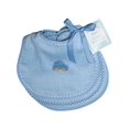 thumbnail image 2 of Raindrops Baby Boys Solid Pastel Teething Bib Set, Blue, 2 of 3