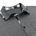 thumbnail image 7 of fatyb Mens Casual Shirts Short Sleeve Pullover Button T-Shirt Lightweight Classic Tees Tops with Pocket, 7 of 7