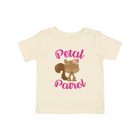 

Inktastic Petal Patrol with Cute Squirrel Gift Baby Girl T-Shirt