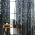 thumbnail image 2 of Bouanq Elegant Window Curtain Snowflake Pattern Window Voile for Dining Room for Living Room, 2 of 7