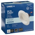 thumbnail image 2 of Cree Lighting CR-T 6 inch LED Retrofit Downlight 150W Equivalent, 1600 lumens, Dimmable, Cool White 4000K, 50,000 hour rated life | 1-Pack, 2 of 9