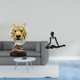 thumbnail image 2 of Escultura de mesa,Escultura de cabeza de tigre,estatua moderna de mesa,Figura decorativa de cabeza de animal de resina para escritorio,Figura de escritorio,Escultura abstracta de pensador para, 2 of 8