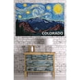 thumbnail image 3 of Colorado, Pikes Peak, Starry Night (36x54 Giclee Gallery Art Print, Vivid Textured Wall Decor), 3 of 3