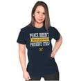 thumbnail image 3 of US Navy Peace Doesn’t Preserve Itself Women's T Shirt Ladies Tee Brisco Brands S, 3 of 5