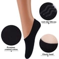thumbnail image 2 of Cotton No Show Sock Womenu2019s invisible Non Slip Flat Boat Liner Socks (Pack of 3-12), 2 of 5