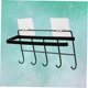 thumbnail image 4 of unbranded Colgador Para Toallas Sobre Puerta Negro De Material Resistente Sin Taladro, 4 of 7