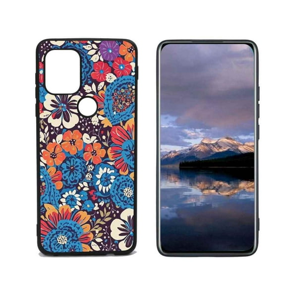 Boho-cute-funky-bold-floral-tough-inner-layer-Min Phone Case, Degined for Moto G Stylus 5G Case Men Women, Flexible Silicone Shockproof Case for Moto G Stylus 5G