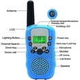 thumbnail image 3 of Walkie talkie azul para niños de 2 piezas, juguete de radio de dos vías, rango de 3 millas cai1561, 3 of 3