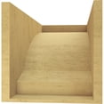 thumbnail image 4 of 12"W x 24"D x 12"H Wide Moab Rough Cedar Woodgrain TimberThane Corbel, Primed Tan, 4 of 6