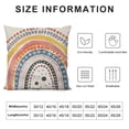 thumbnail image 6 of Nawypu Boho Rainbow Throw Pillow Case Lumbar Decorative Pillow Cover Home Decor for Living Room Sofa Car Cozy Cushion Cover,2 Pcs, 6 of 6